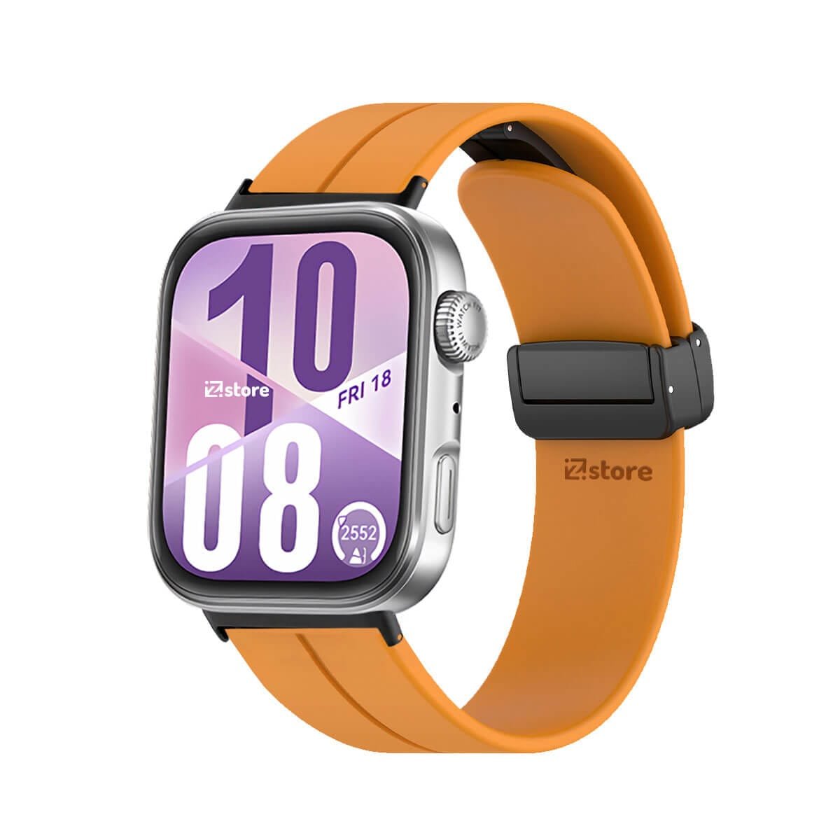 Correa Silicona Para Huawei Watch Fit 4 Broche Magnetico Black Papaya