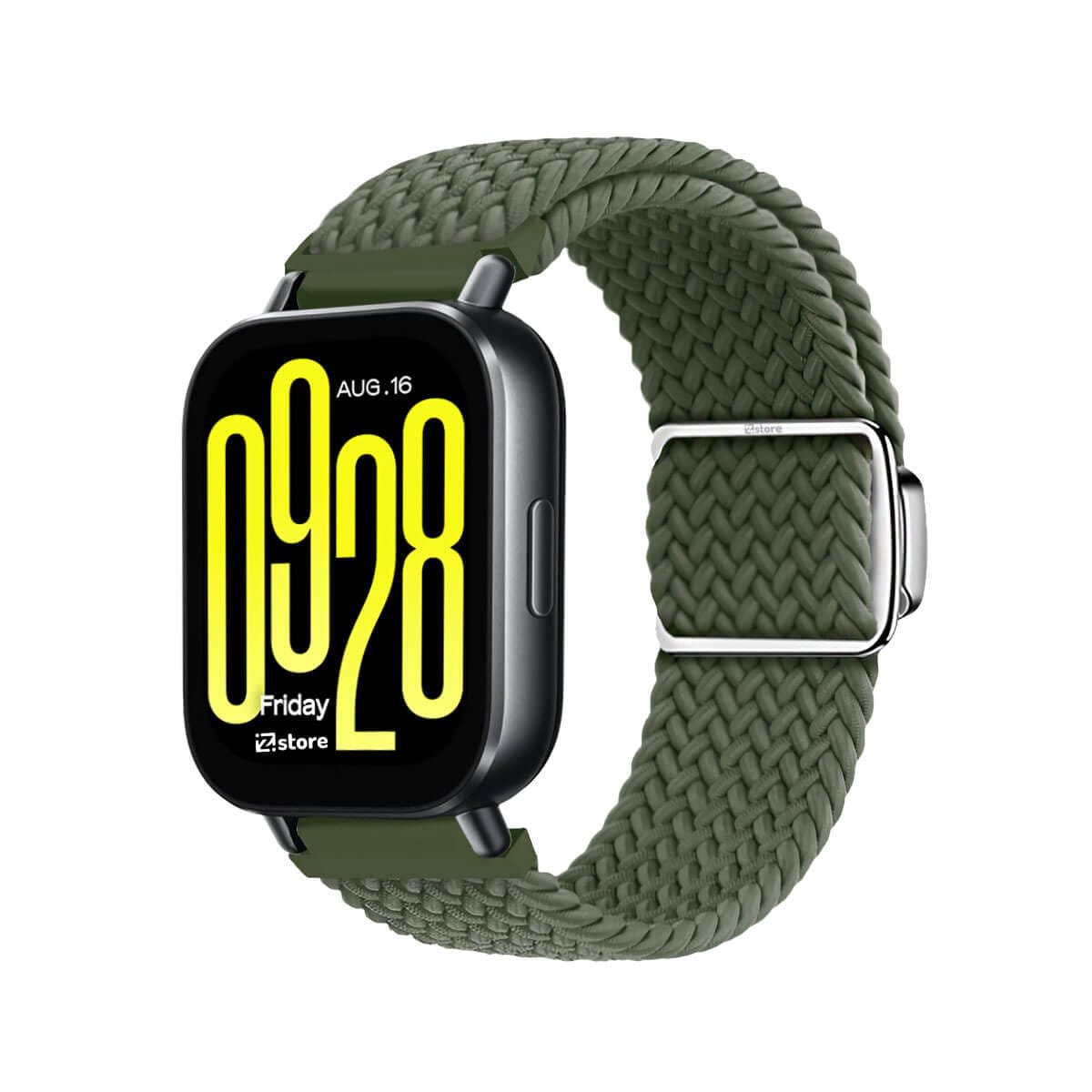 Correa de Nylon Para Redmi Watch 5 Active con Broche Magnético Verde militar