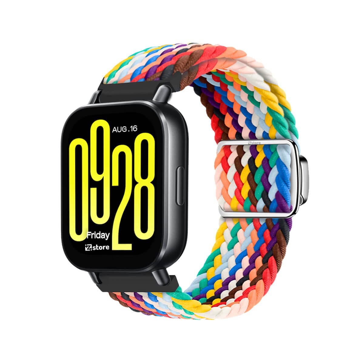 Correa de Nylon Para Redmi Watch 5 Active con Broche Magnético Multicolor Negro