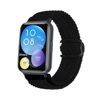 Correa de Nylon Para Huawei Watch Fit 2 Broche PVC Black Negro