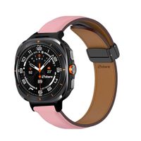 Correa de Cuero Para Samsung Galaxy Watch Ultra Magnético Rosado