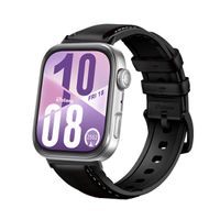 Correa de Cuero Para Huawei Watch Fit 4 Black Negro