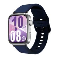 Correa Silicona Para Huawei Watch Fit 4 Hebilla Black Azul Oscuro