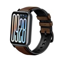 Correa de Cuero Para Xiaomi Smartband 9 Pro Black Cafe