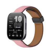 Correa de Cuero Para Amazfit Bip 6 Magnético Rosado