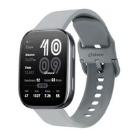 Correa Silicona Para Amazfit Bip 6 Hebilla Gris