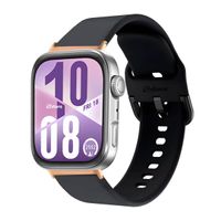 Correa Silicona Para Huawei Watch Fit 4 Hebilla Gold Rose Negro