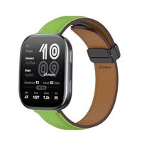 Correa de Cuero Para Amazfit Bip 6 Magnético Verde