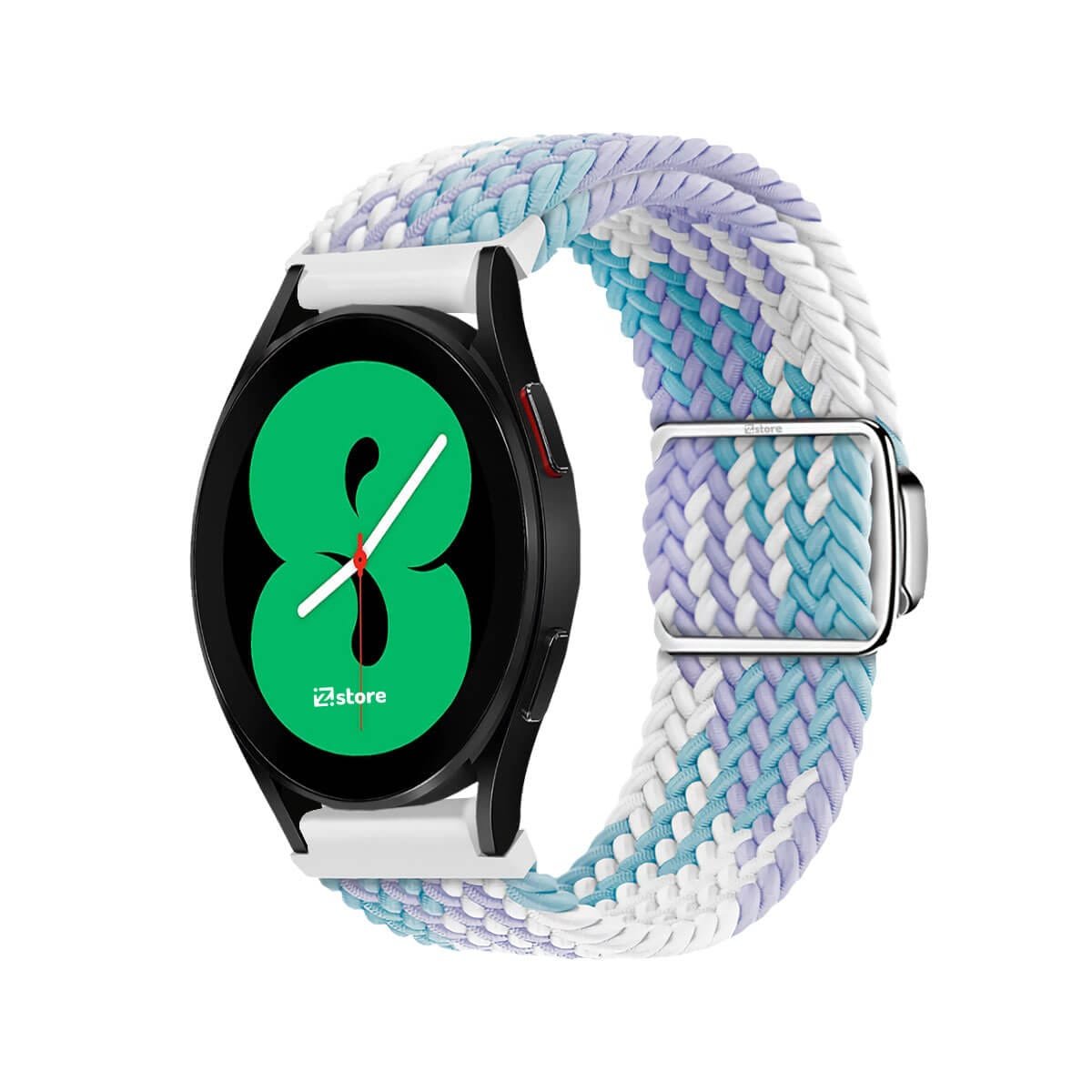 Correa de Nylon Para Samsung Galaxy Watch 4 con Broche Magnético Lila tricolor