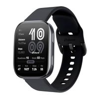 Correa Silicona Para Amazfit Bip 6 Hebilla Negro