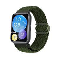 Correa de Nylon Para Huawei Watch Fit 2 Broche PVC Gold Rose Verde Militar