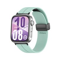 Correa Silicona Para Huawei Watch Fit 4 Broche Magnetico Black Verde Agua