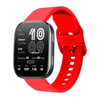 Correa Silicona Para Amazfit Bip 6 Hebilla Rojo