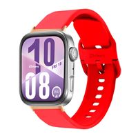 Correa Silicona Para Huawei Watch Fit 4 Hebilla Gold Rose Rojo