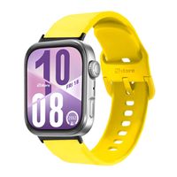 Correa Silicona Para Huawei Watch Fit 4 Hebilla Black Amarillo