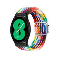 Correa de Nylon Para Samsung Galaxy Watch 4 con Broche Magnético Multicolor Negro