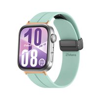Correa Silicona Para Huawei Watch Fit 4 Broche Magnetico Gold Rose Verde Agua