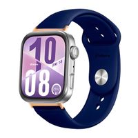 Correa Silicona Para Huawei Watch Fit 4 Broche Metal Gold Rose Azul Oscuro