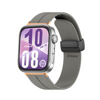 Correa Silicona Para Huawei Watch Fit 4 Broche Magnetico Gold Rose Gris Oscuro