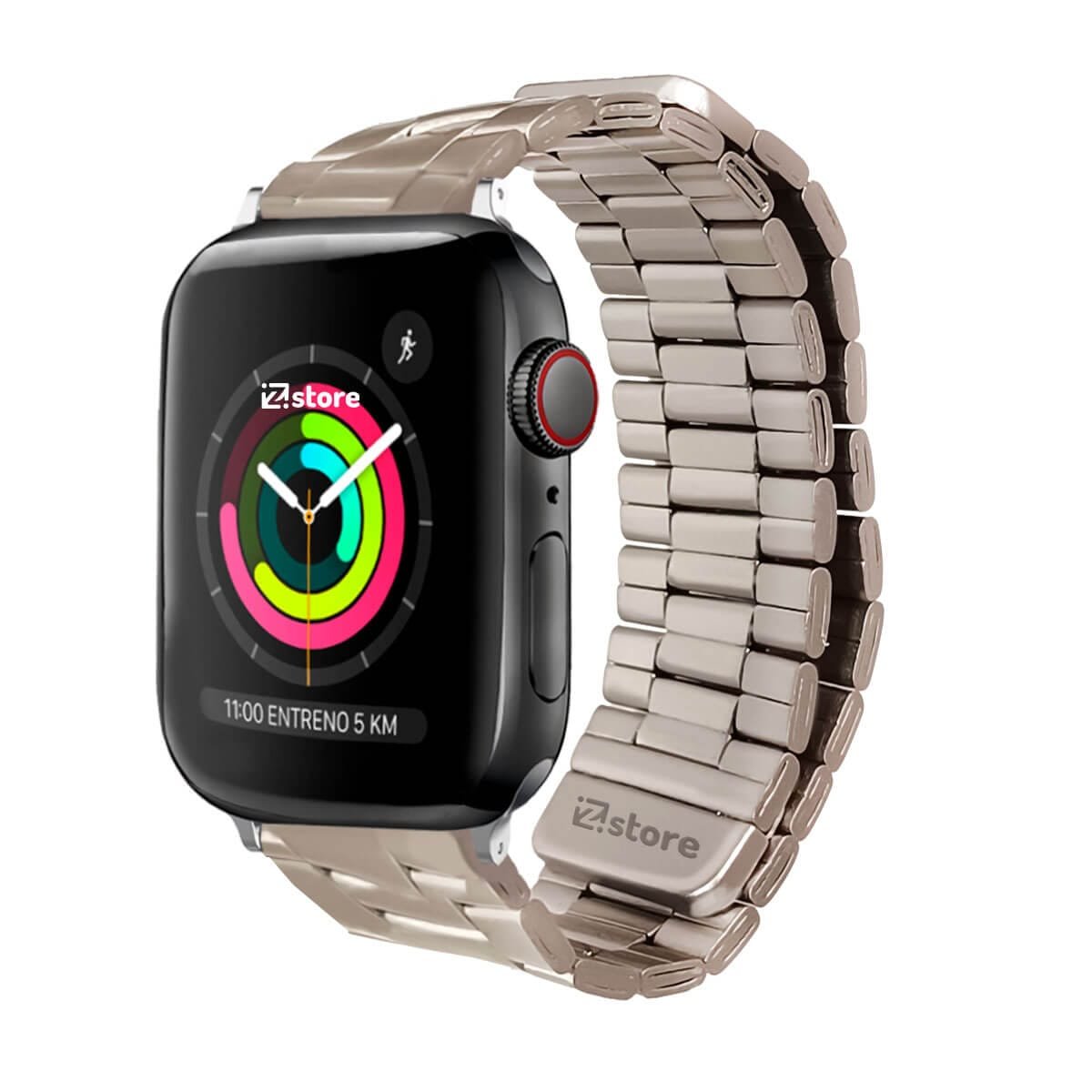 Correa de Metal Para Apple Watch 42mm Serie 10 Starlight