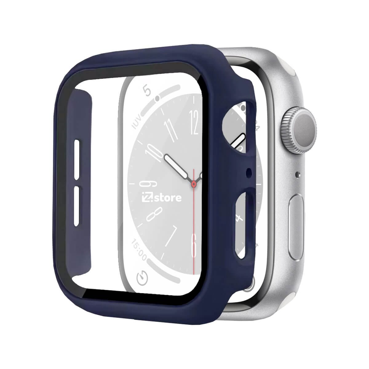 Case Protector Para Apple Watch Serie 1-10 44mm Azul Oscuro