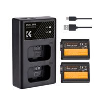 Kit Cargador Doble  K&F Concept+2 Baterias Sony NP-FW50 KF28.0015