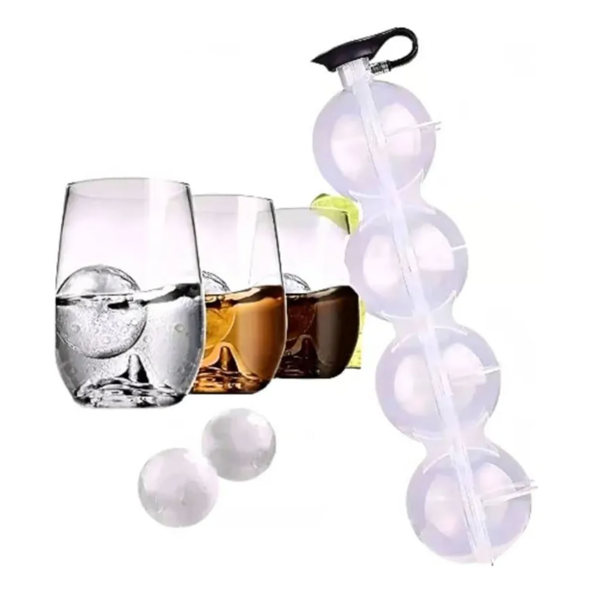 Pack x 2 Cubeta de Hielo Esféricos Hielera Bar Whisky Cocktails