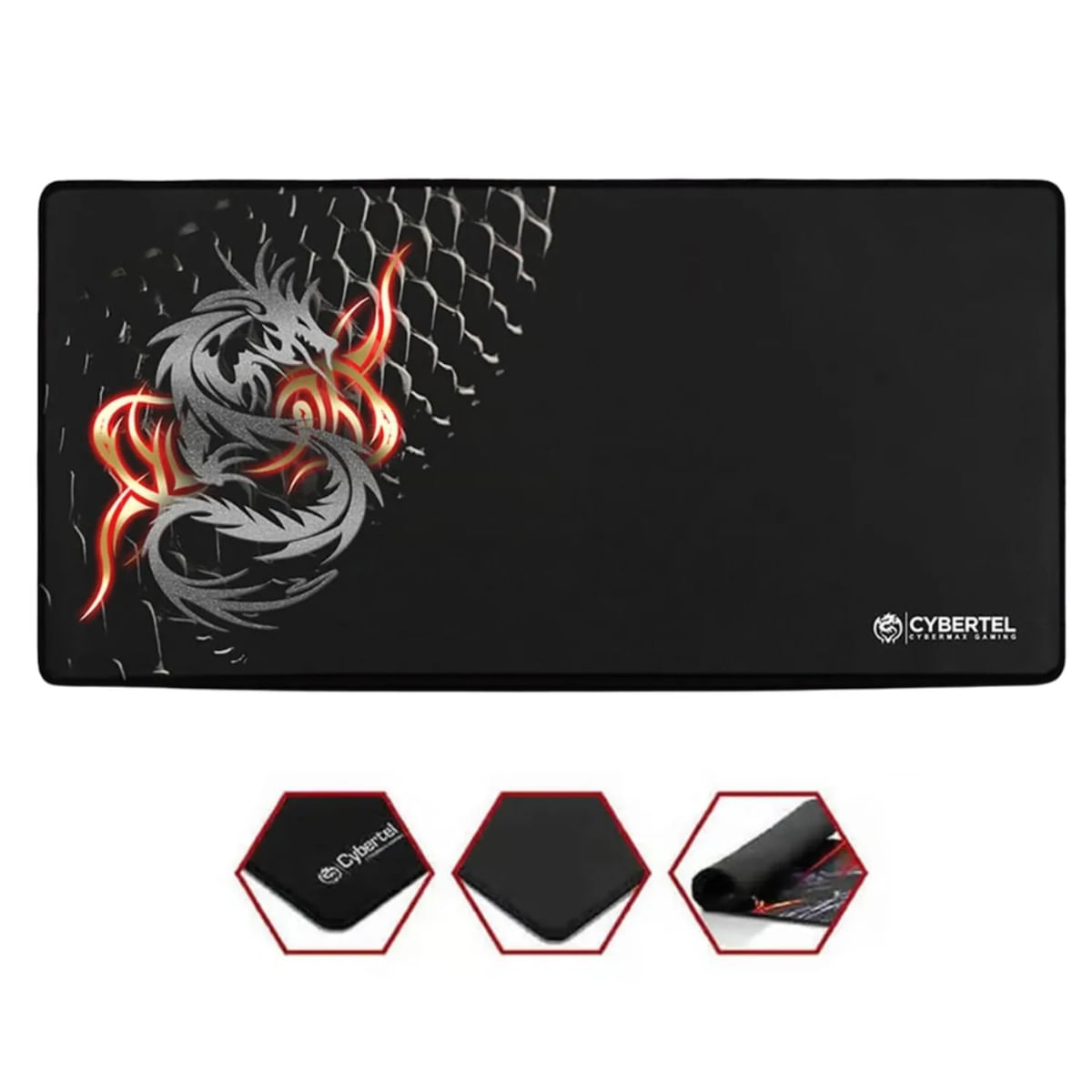 Mouse Pad Cybertel X633 Dragon 60 X 30 Cms
