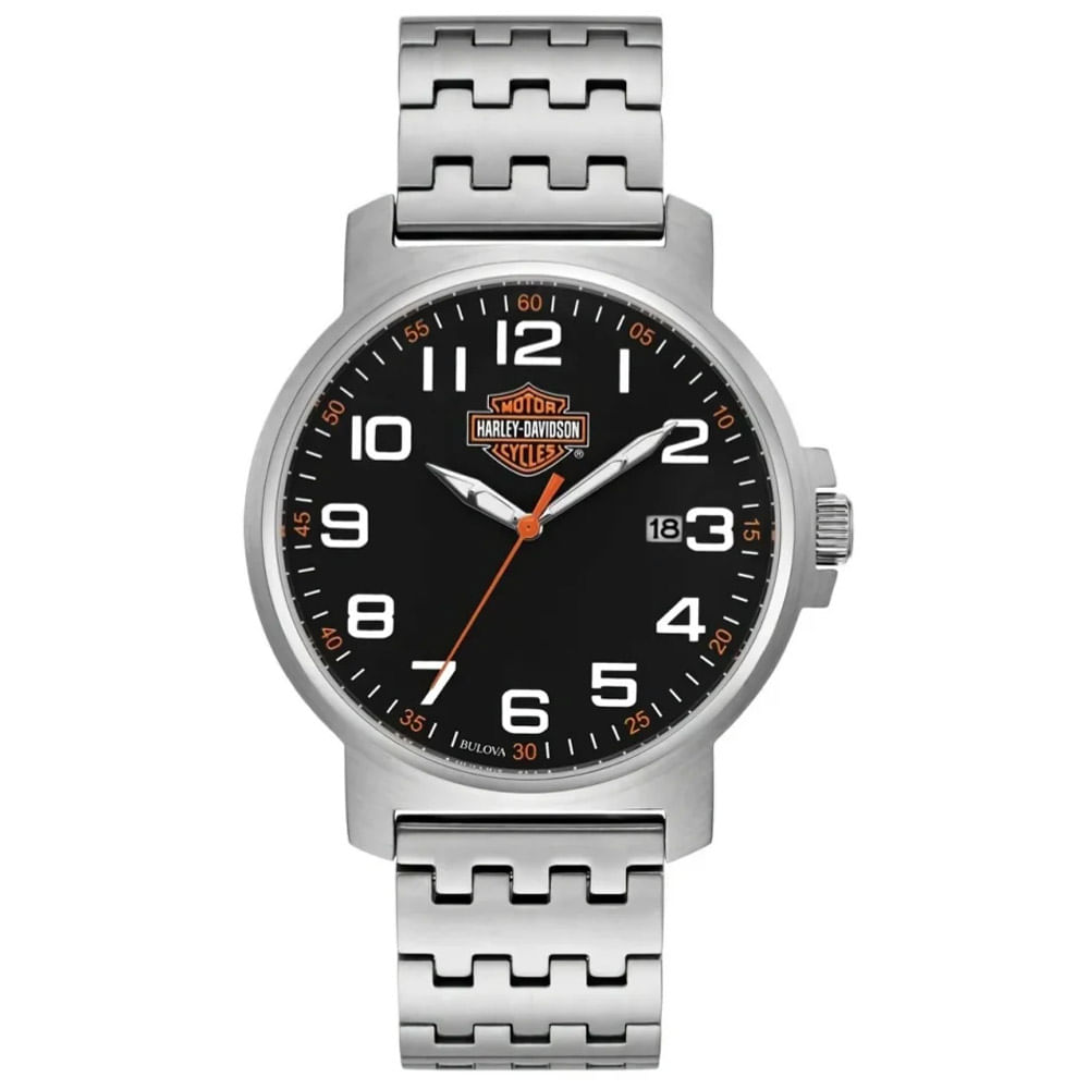 Reloj Bulova Harley Davidson 76B187 Edicion Limitada Acero Inoxidable Dial Negro