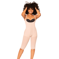 Faja Fajitex Alta Compresion Hasta La Rodilla Con Cuatro Broches - Beige-talla L