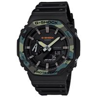 Reloj Casio G-Shock Carbon GA2100SU-1A Digital Analógico Luz Led Acuático Negro Camuflado