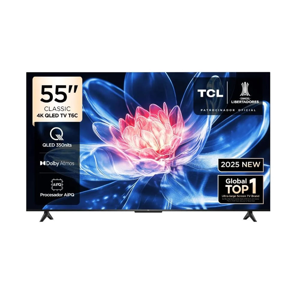 Televisor TCL 55"" Qled 4k 55t6c Google Tv