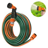 Combo  manguera de riego 1/2""X25m + pistola de riego Truper ERGO