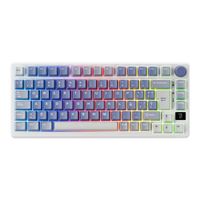 Royal Kludge - Teclado M75 Wireless 75% Ocean Blue Switch K Silver