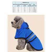 Capa impermeable para perros medianos de 9-13kg azul talla 2XL