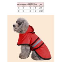 Capa impermeable para perros grandes de 13-20kg rojo talla 3XL