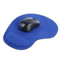 Pad Mouse Con Almohadilla Muñequera De Gel Azulino