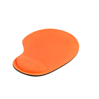 Pad Mouse Con Almohadilla Muñequera De Gel Naranja