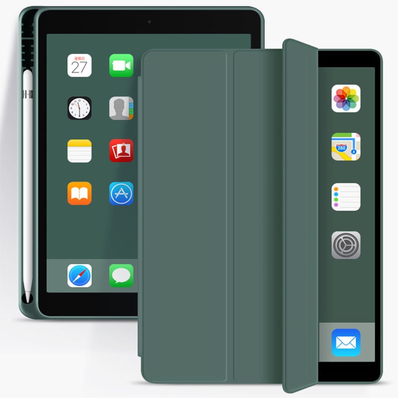Protector Smart Cover iPad 10.2 Verde M Pencil