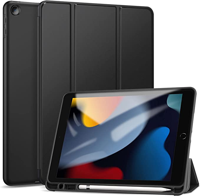 Protector Smart Cover iPad 10.2 Negro Pencil