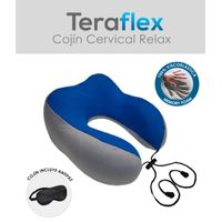 COJIN CERVICAL  MEMORY FOAM  TERAFLEX  DOLOR DE CUELLO GRIS