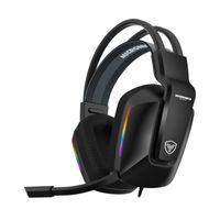 AUDIFONOS GAMER MICRONICS MATRIX MIC-HG808 AURICULARES ALAMBRICOS RGB CON MICROFONO USB