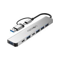 ADAPTADOR HUB ASTROM AST MH2371 USB 7 EN 1