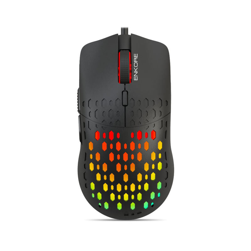 MOUSE GAMER ALAMBRICO ENKORE VIBRANT EKM303 NEGRO 7 LEDS