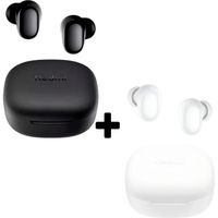 COMBO 2 AUDÍFONOS INALÁMBRICOS BUDS 6 PLAY BLUETOOTH 5.4 BLANCO Y NEGRO