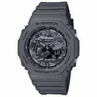 Reloj Casio G-Shock Carbon Core GA2100CA-8A Digital Analógico Luz Led Resina Gris Dial Camuflado