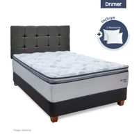 Dormitorio DRIMER Pocket antiestrés New Ozono 2 Plazas + 2 Almohadas