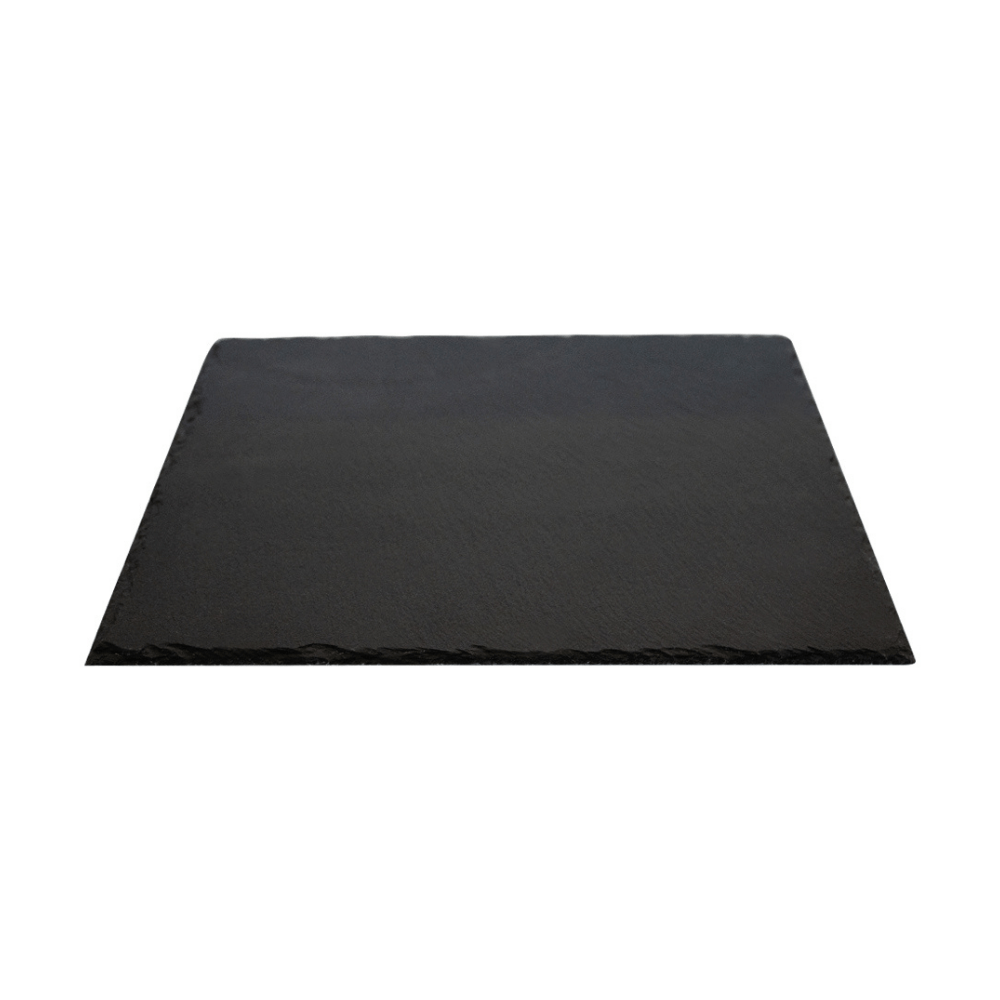 Plato Cuadrado Piedra Pizarra 25cm Wayu