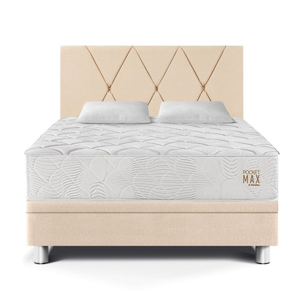 Dormitorio Boxet Paraíso Pocket Max 2 Plazas Champagne