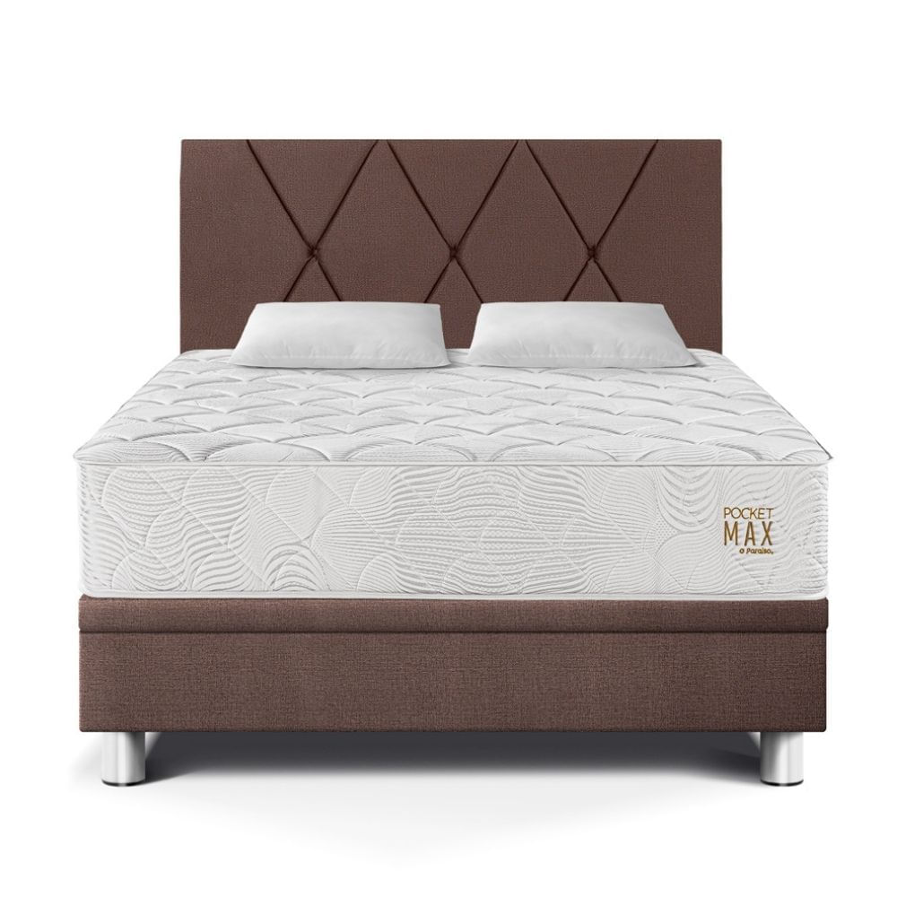 Dormitorio Boxet Paraíso Pocket Max 2 Plazas Chocolate